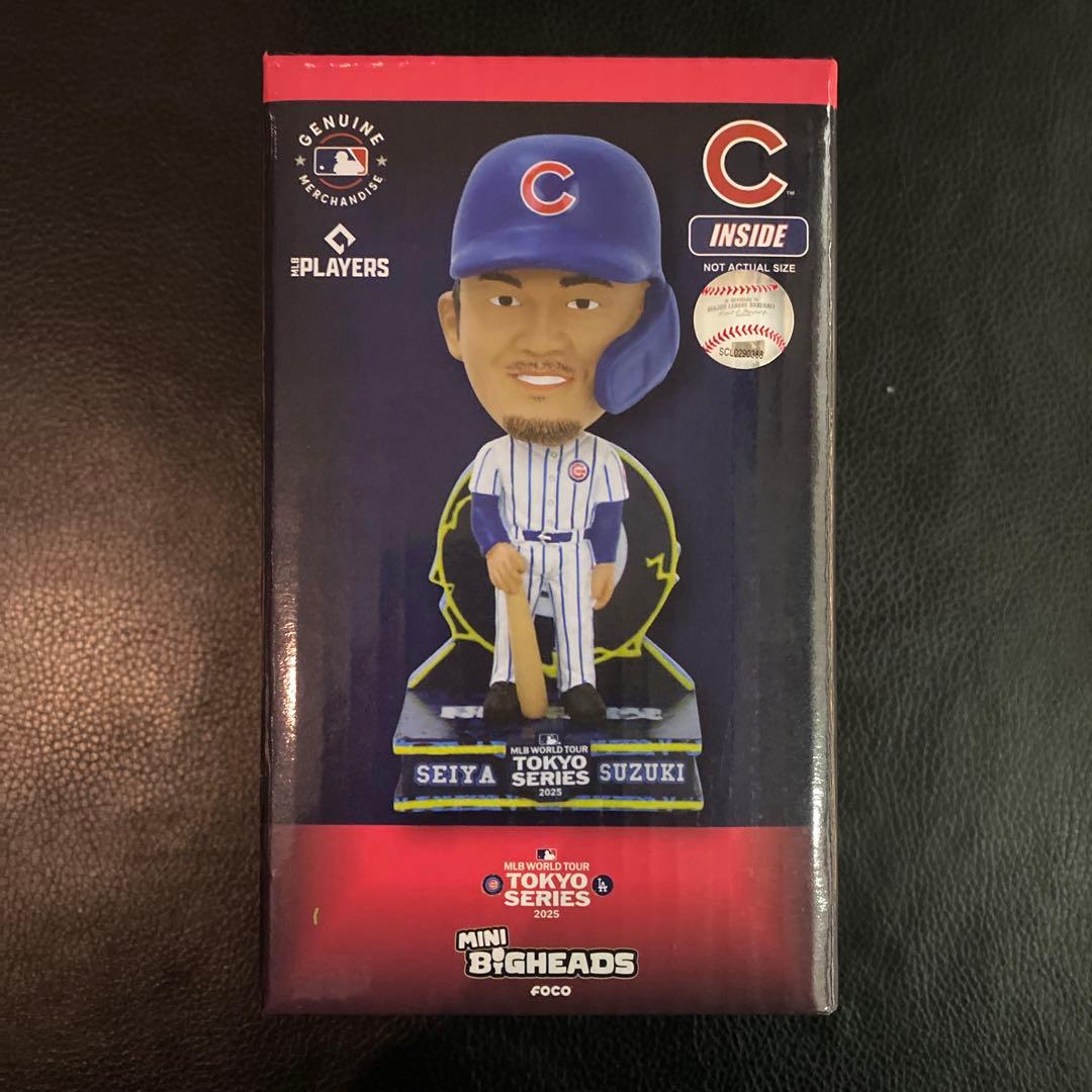 シカゴ・カブス　鈴木誠也　ボブルヘッド　ミニビッグヘッドフィギュア　東京シリーズ