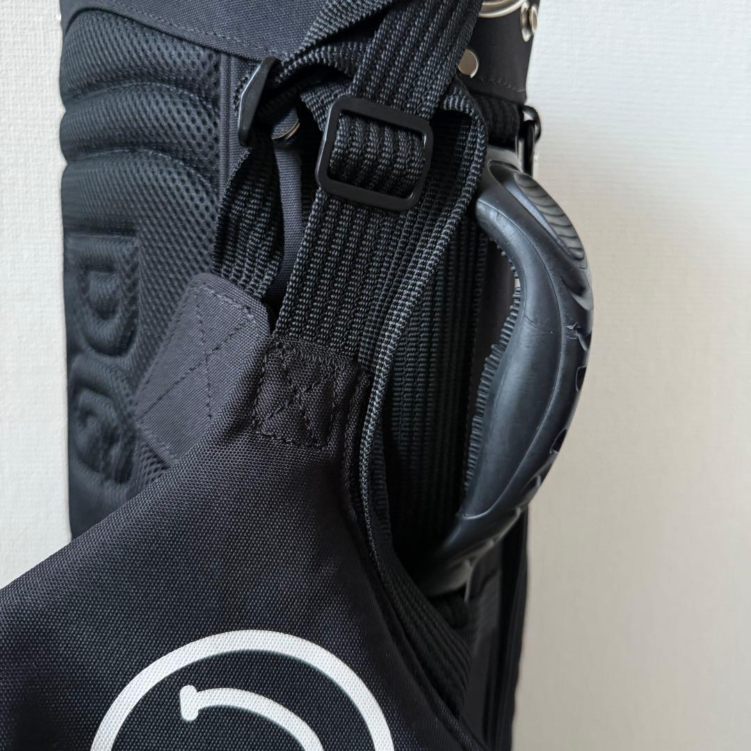 美品　パーリーゲイツ　キャディバッグ　黒　ブラック　ショルダー式　スタンド式