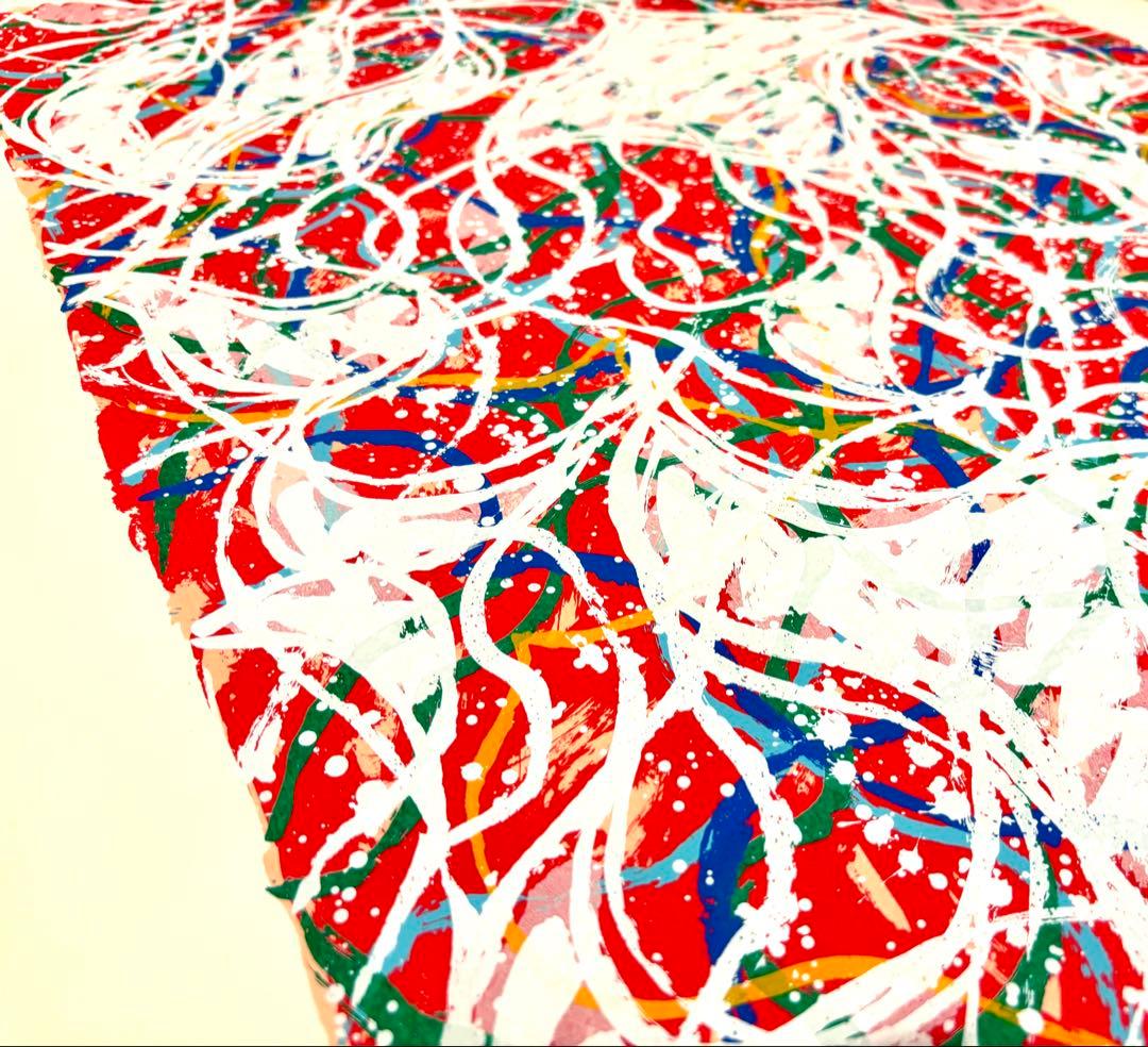 【真作】 高松次郎 アンドロメダ A-1 シルクスクリーン 1989年 サイン