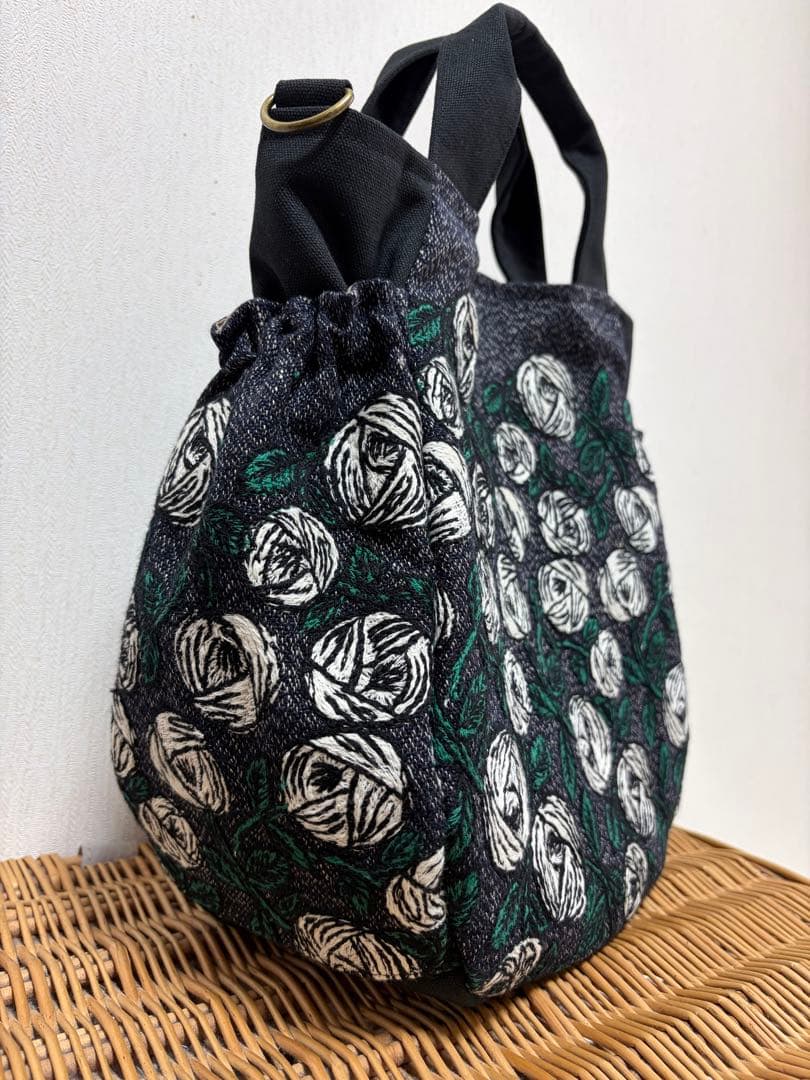 ミナペルホネン＊rosyギャザポケバッグ✂️ハンドメイド