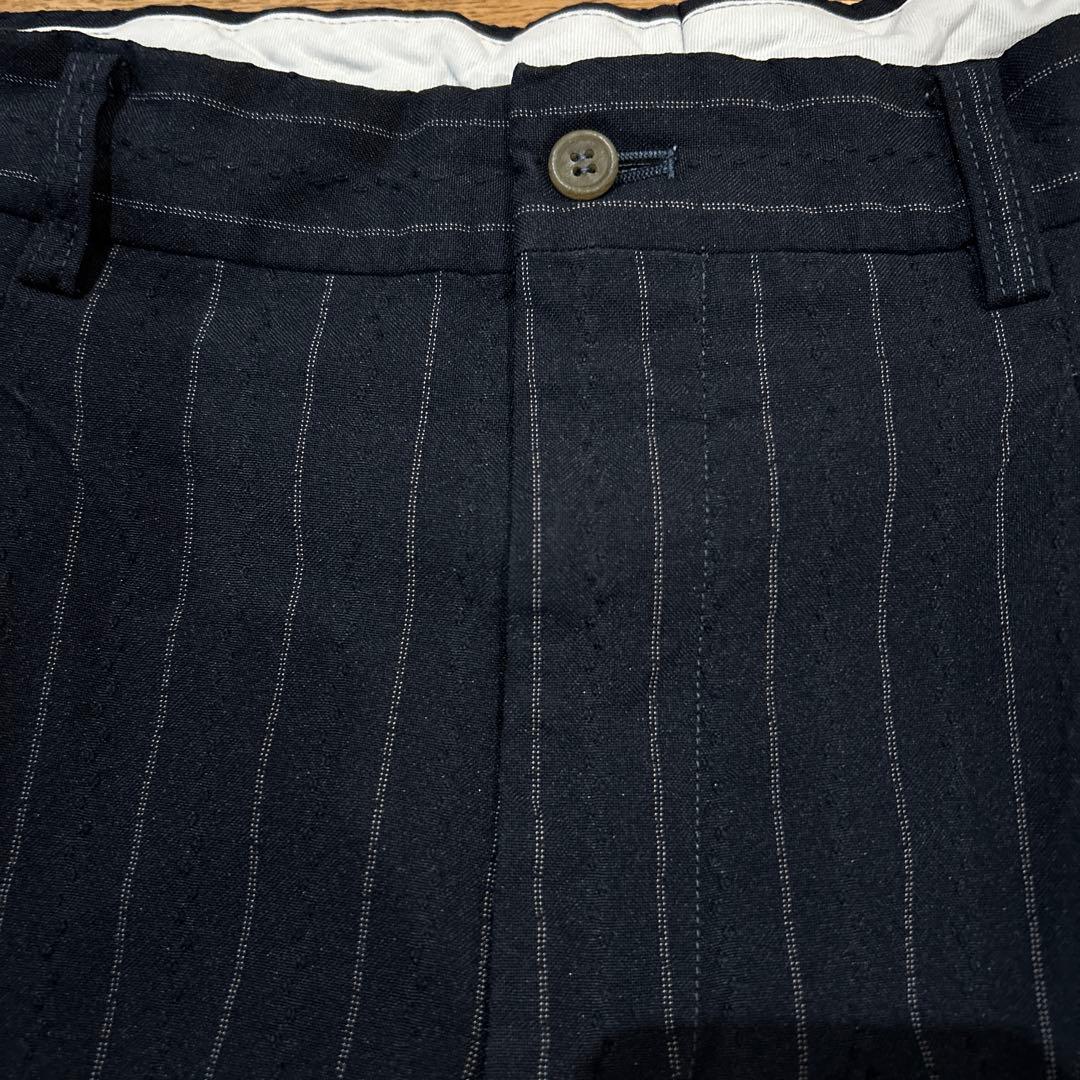 コムデギャルソンオムドゥ　エステル縮絨　ポリ　テーパード　パンツ