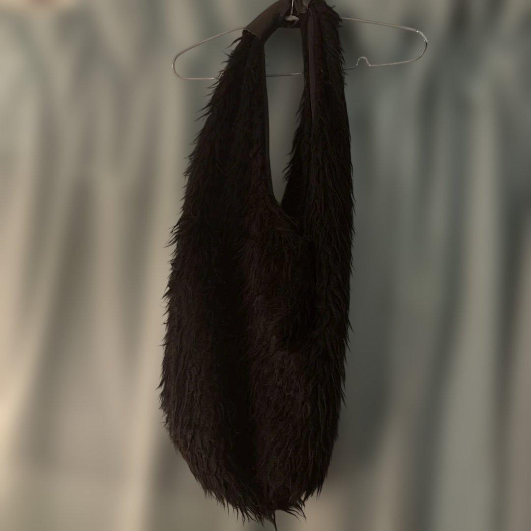 OUR legacy ファーショルダーバッグ 黒