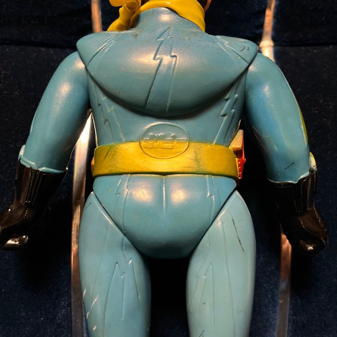 昭和レトロ ポピー イナズマン ソフビ 面無し 石森プロ 当時物 戦隊モノ