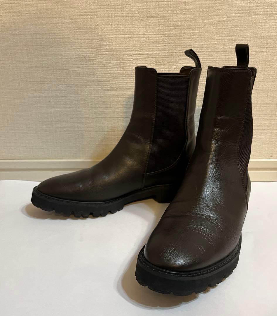 『23区』　サイドゴアブーツ ダークブラウン　23.5センチ