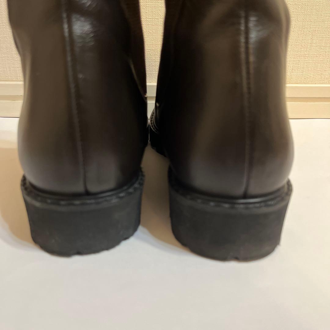 『23区』　サイドゴアブーツ ダークブラウン　23.5センチ