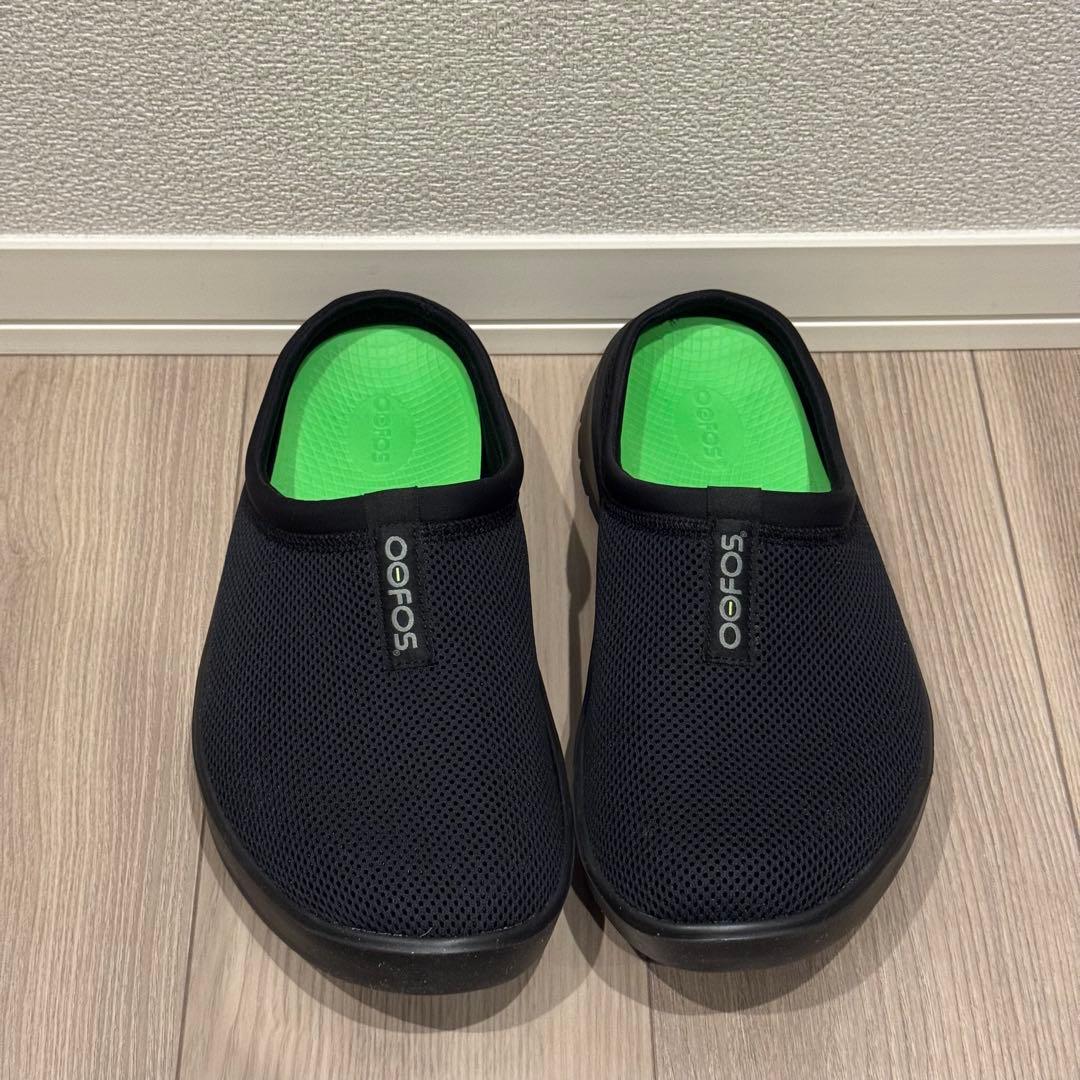 oofos OOCOOZIE SPORT MULE サンダル　黒　28cm