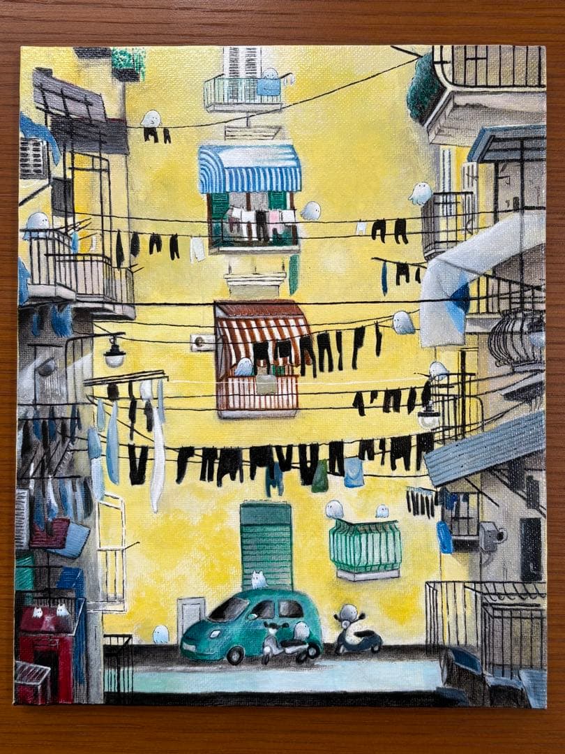 naples morning アクリル画