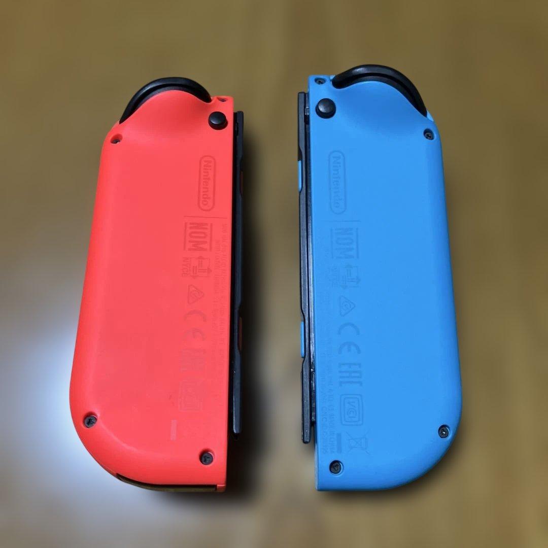 【美品】　Nintendo Switch 本体 青/赤 ジョイコン付き　強化版