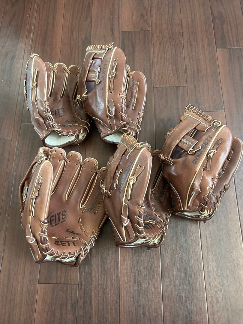 ZETT 軟式野球グローブ 5個セット