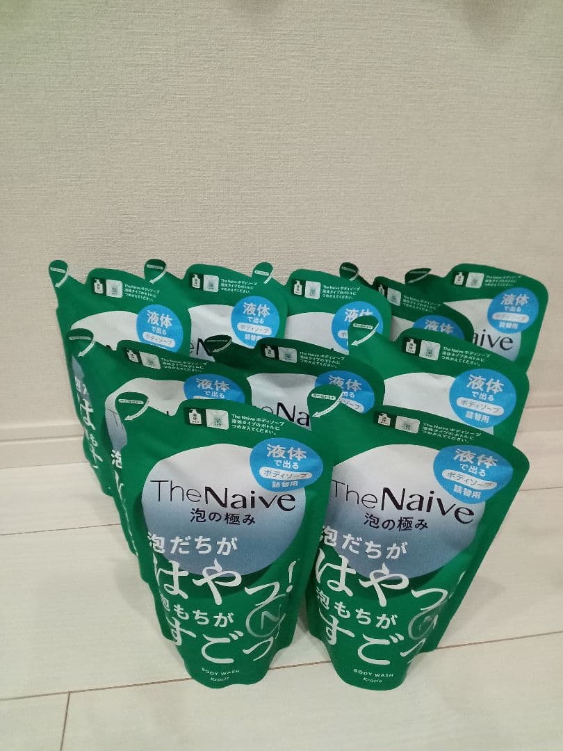 ナイーブ TheNaive 泡の極み 液体で出るボディーソープ 詰替用10袋