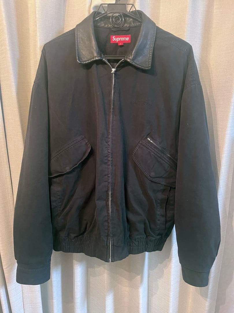 ジャケット・アウター supreme Leather Collar Utility Jacket