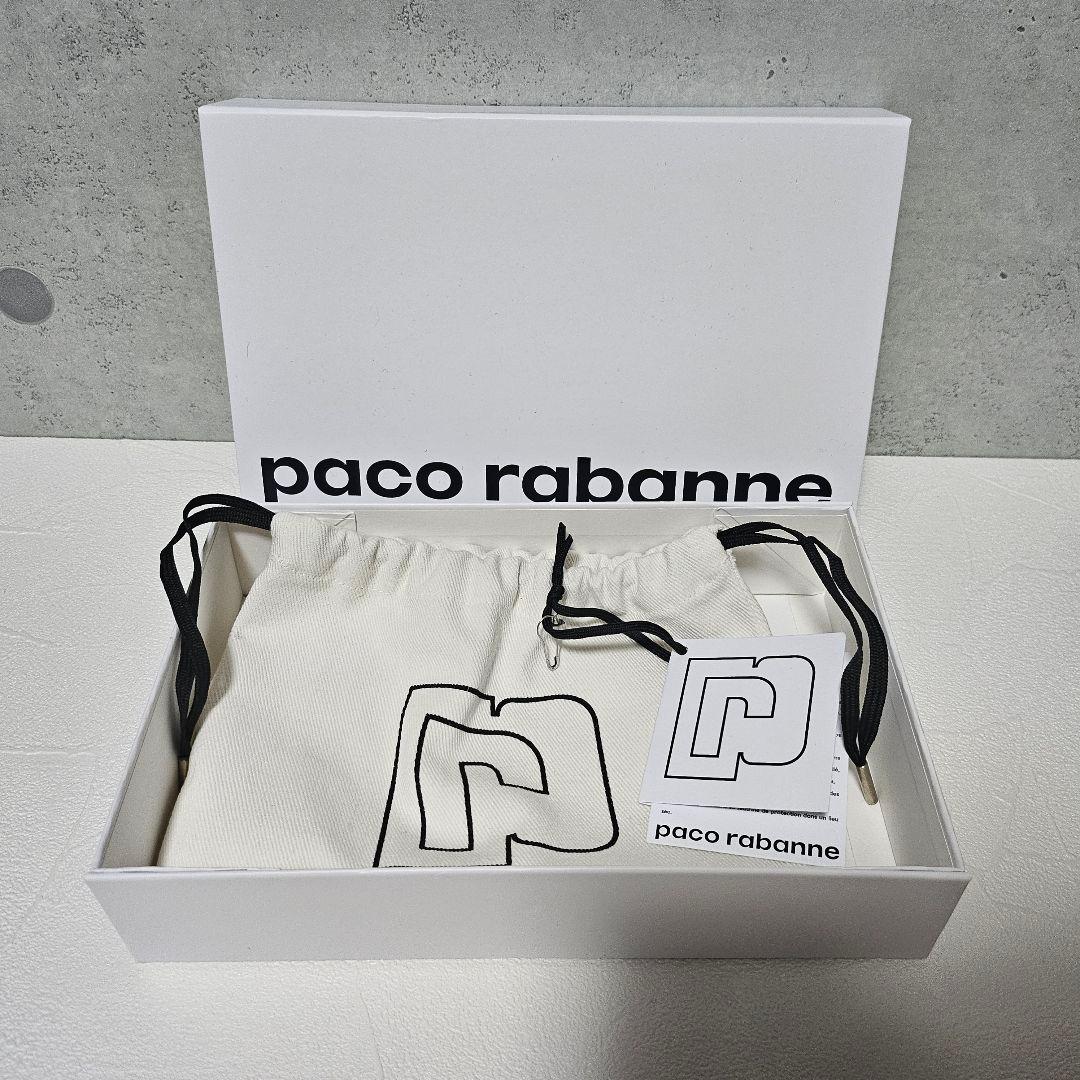 paco rabanne シグネチャー ショルダーバッグ シルバー ナノ