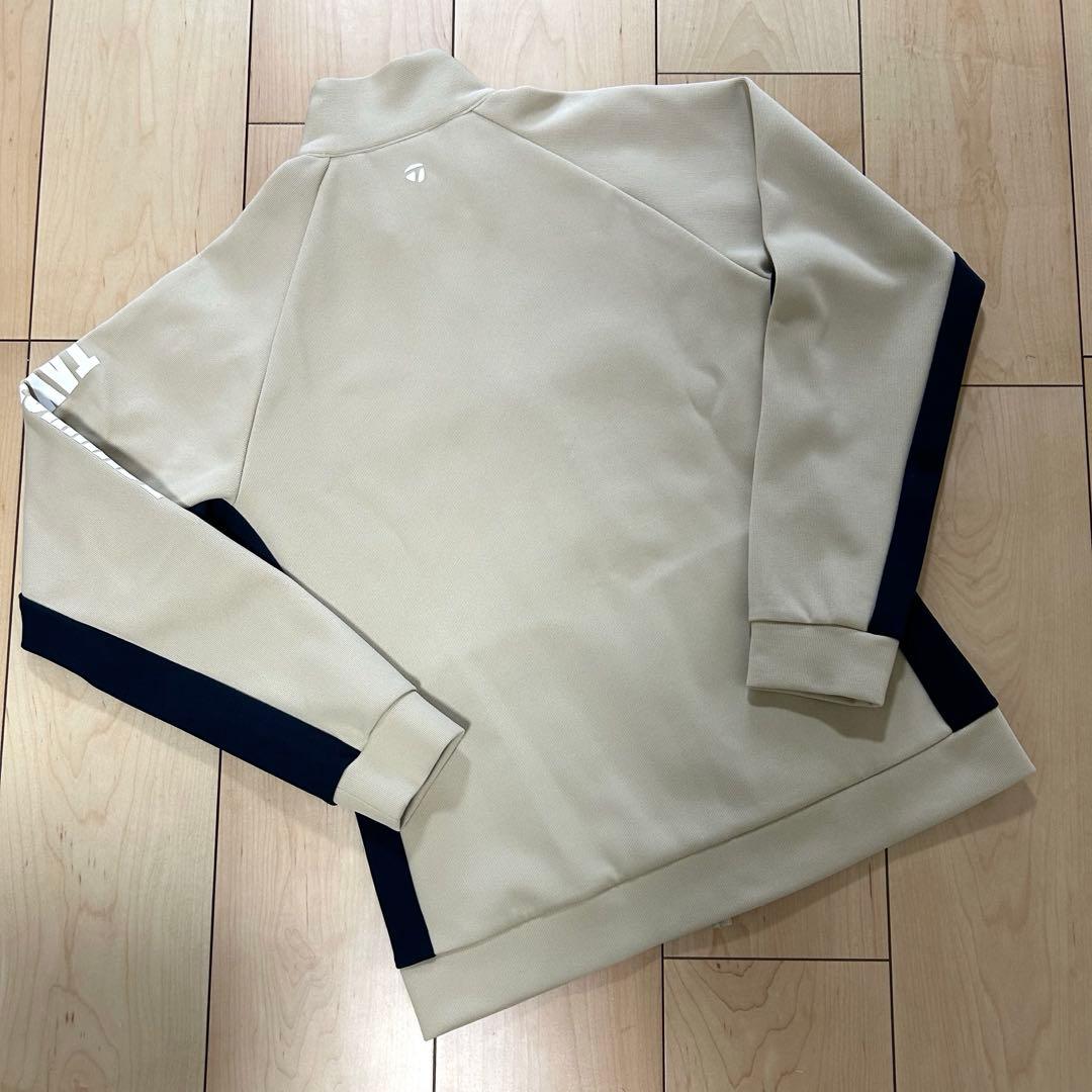 テーラーメイド　ジップジャケット　ブルゾン　ダブルジップ　ベージュ　M