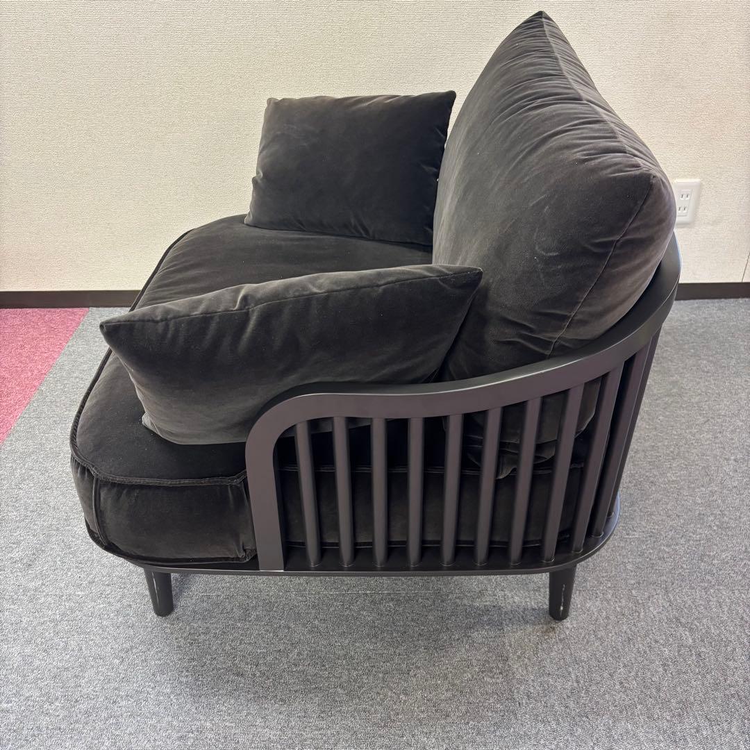 【女性オーナー】GART ガルト　ダークグレー 1人掛けソファ