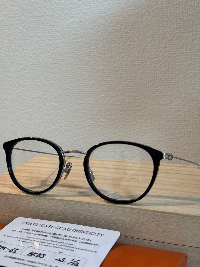 金子眼鏡　kaneko l メガネフレーム　KM-65 色　BKBS
