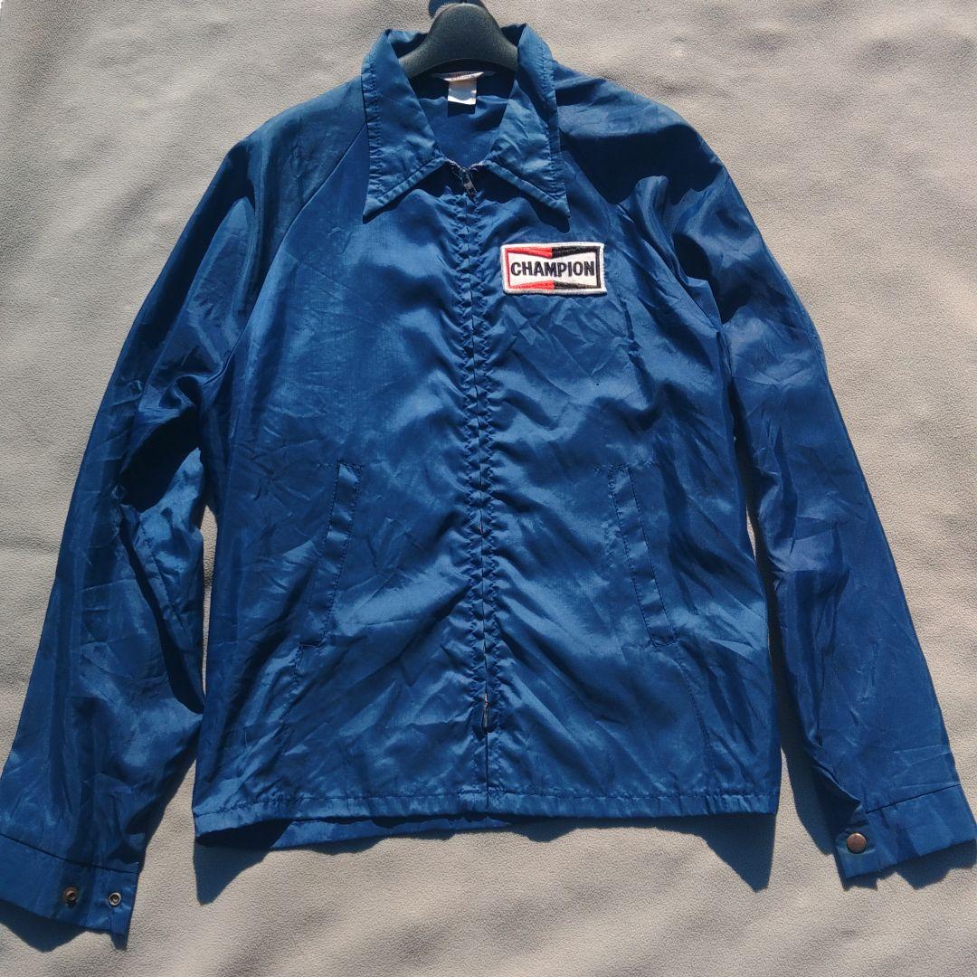 70s チャンピオン プラグ ナイロンJKT レーシング　オフィシャル usa製