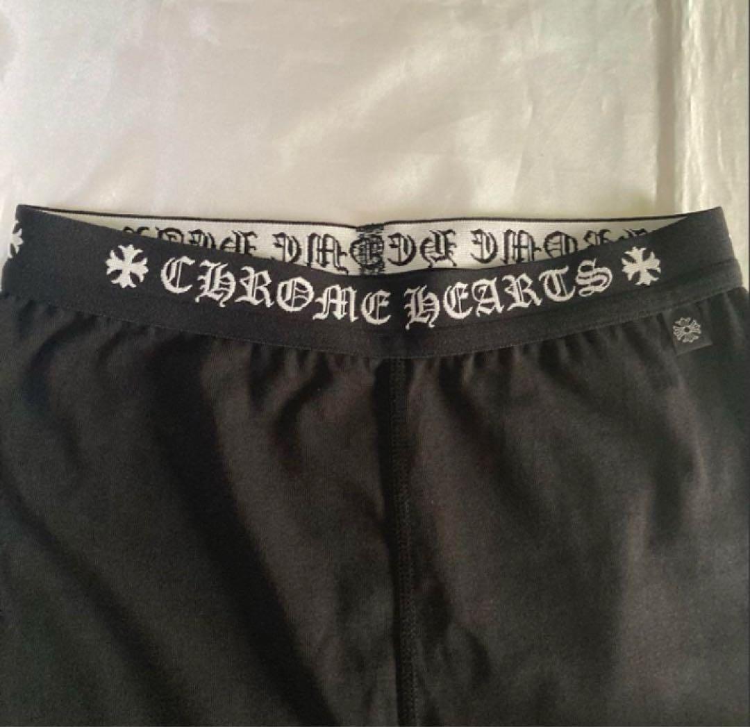 新品◆CHROME HEARTS◆ クロムハーツ レギンス スパッツ 黒無地 Ｓ