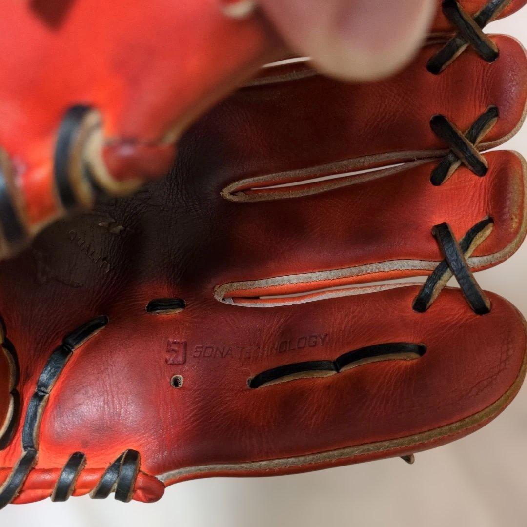 Mizuno Pro 硬式グローブ オレンジ