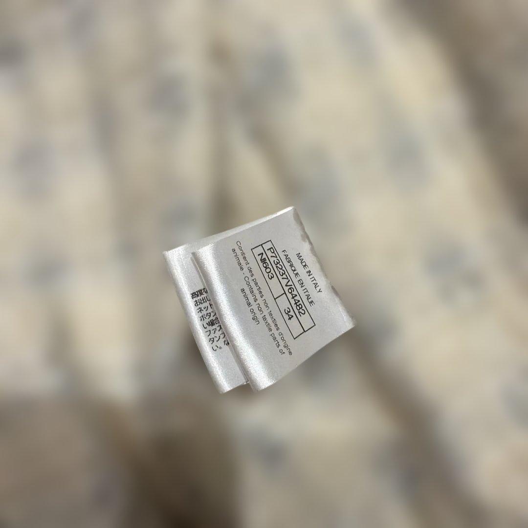 CHANEL フリルデザイン ピンクジャケット　ツイード