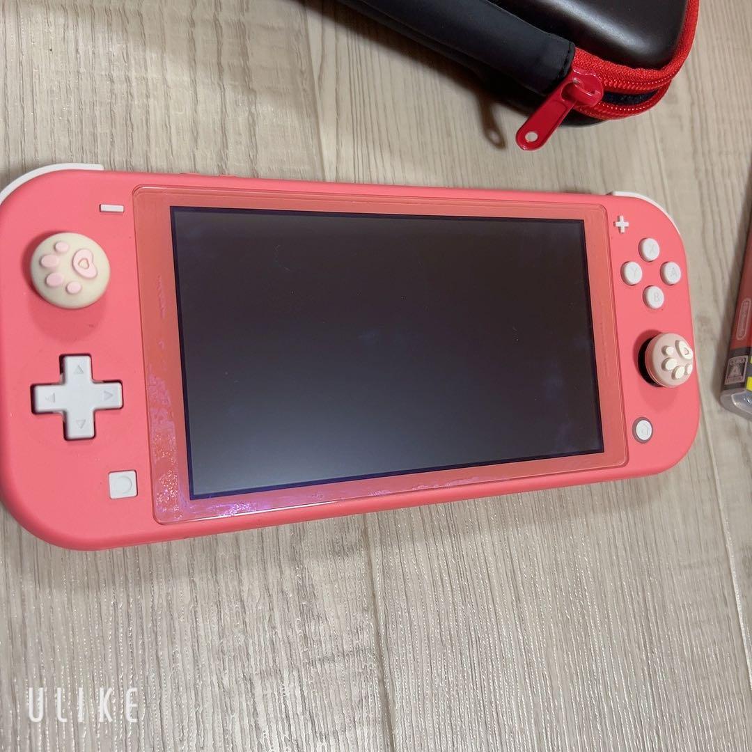 最終価格 ニンテンドースイッチ ライト ピンク 2022年製 カセット付き