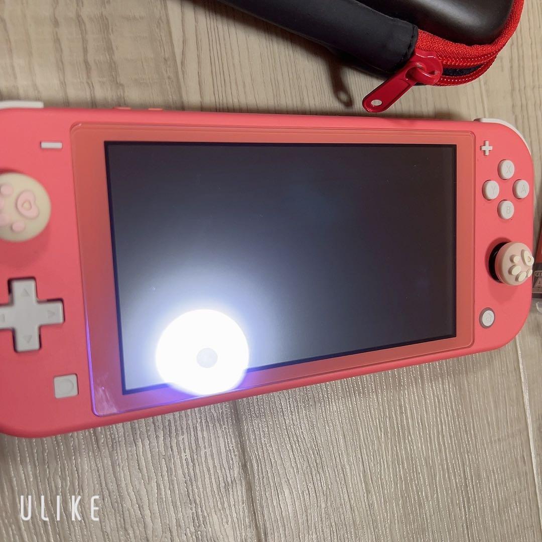 最終価格 ニンテンドースイッチ ライト ピンク 2022年製 カセット付き
