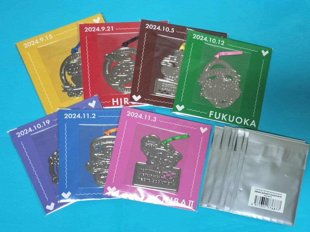 水瀬いのり　メタルブックマークチャーム　全公演　heart bookmark