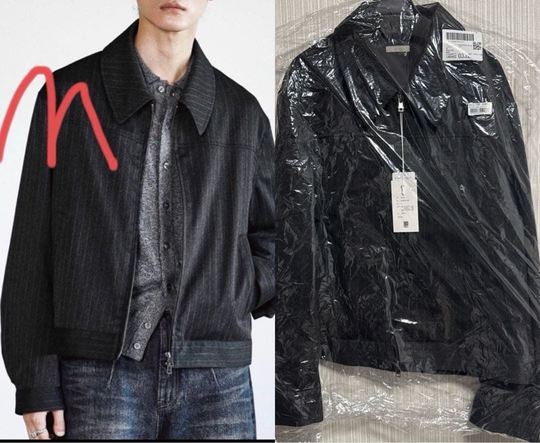 ジャケット・アウター TECH WOOL GABARDINE ZIP BLOUSON