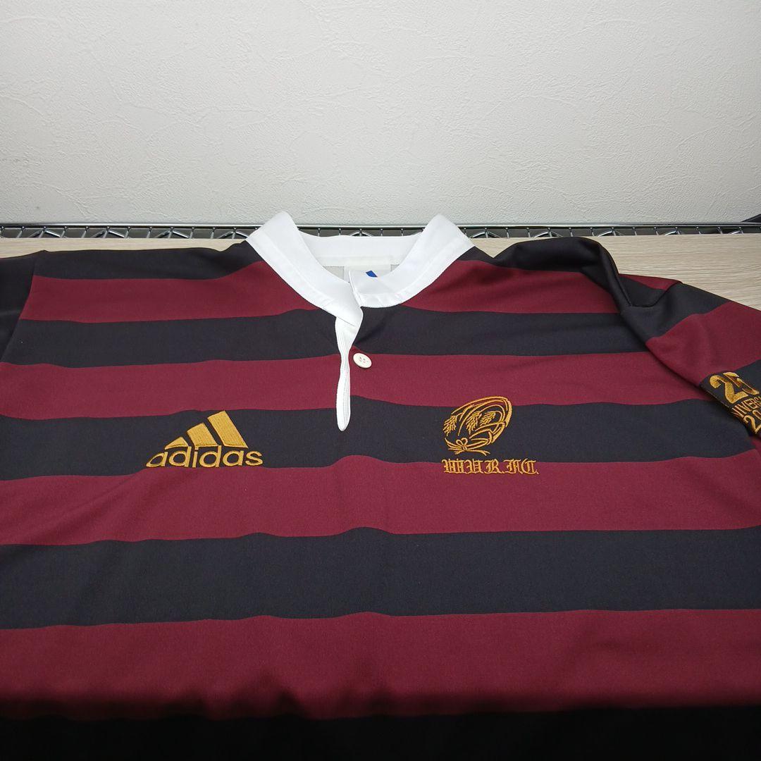 adidas 125周年記念 早稲田大学 ラガーシャツ S
