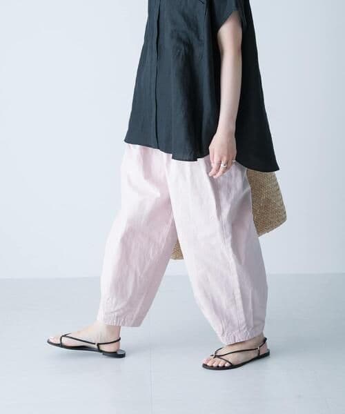 かぐれ　カラーコクーンパンツ ピンク