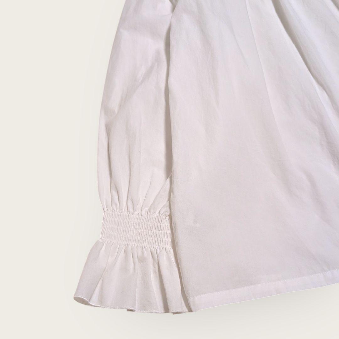 美品　THE SHINZONE　シンゾーン　レースカラーブラウス　ホワイト