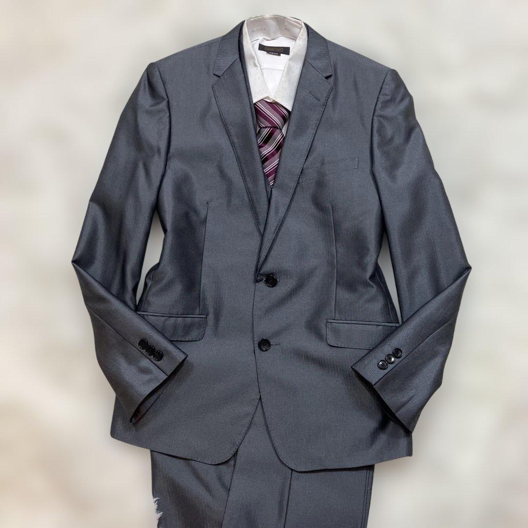 未使用級 セマンティックデザインスリーピース ベストL相当 グレー