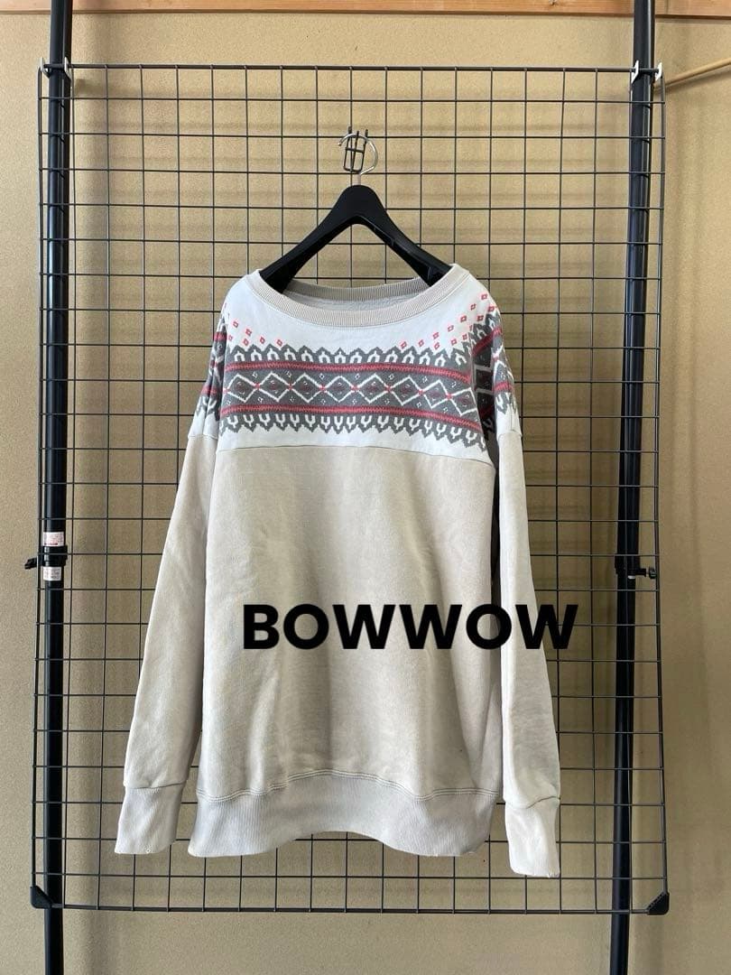 BOWWOW バウワウ  FLAKE SWEAT SHIRTS 雪柄