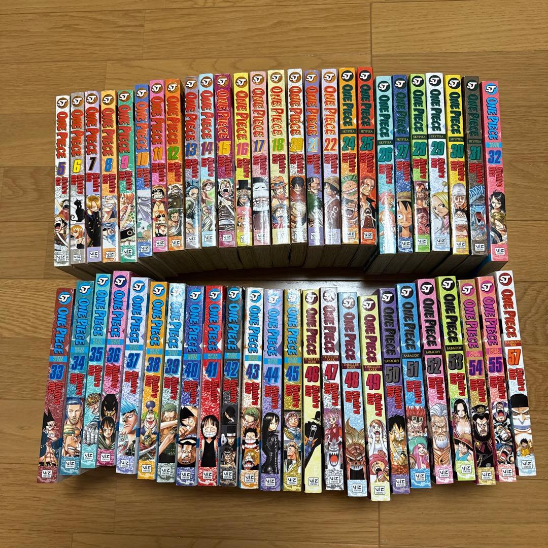 ONEPIECE 5-57巻　洋書