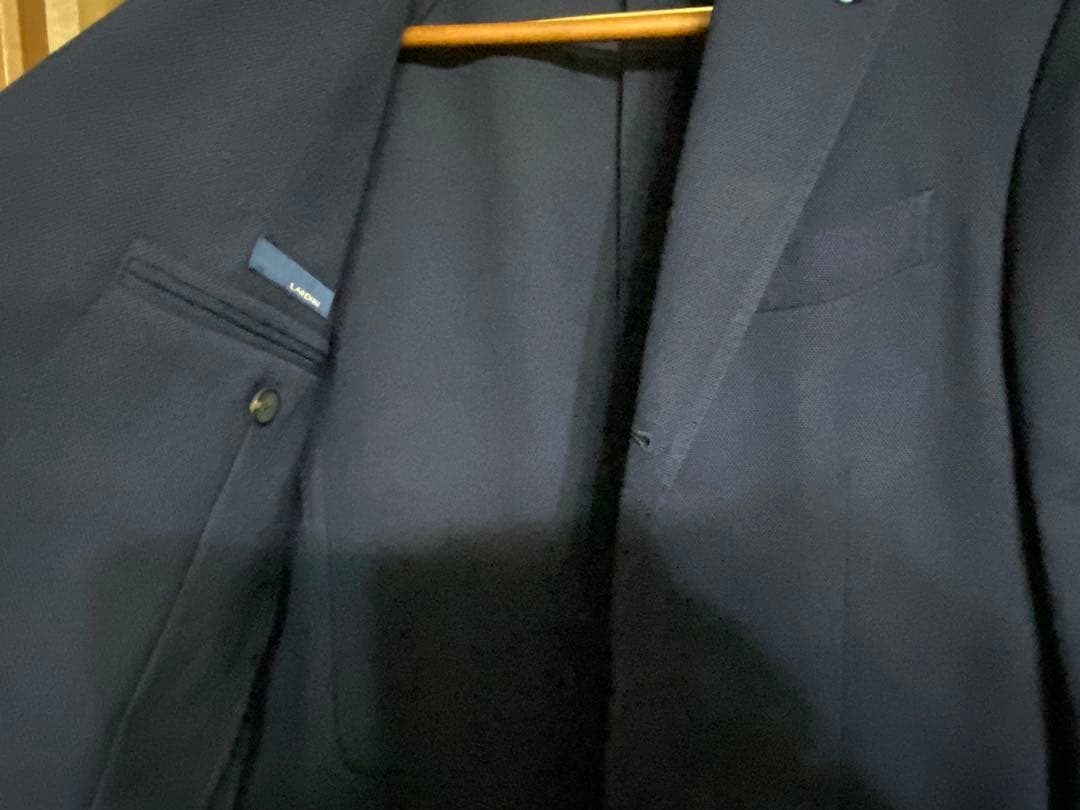 LARDINI ネイビー テーラードジャケット