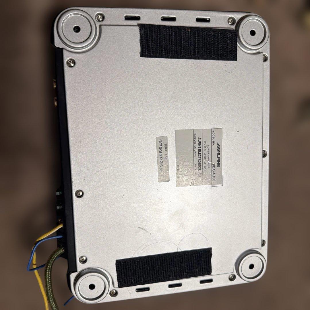 ALPINE 100w×4chパワーアンプPDX-4.100☆接続カプラー4ヶ付