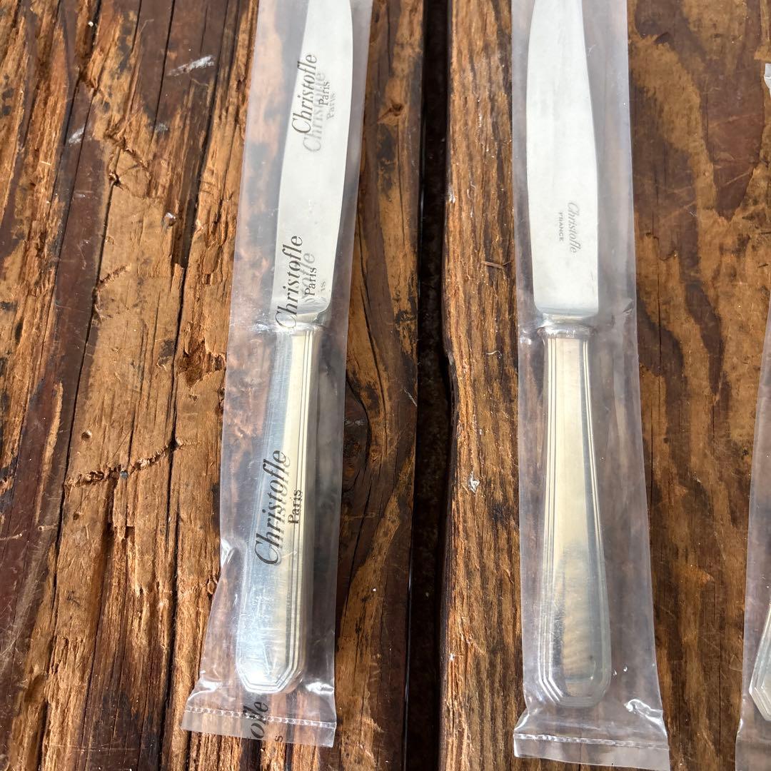 未使用品 クリストフル　テーブルナイフ　フォーク　スプーン　計8本