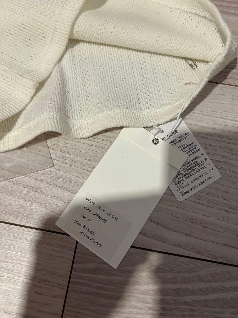 トップス FUMIKA UCHIDA EYELET RIB STITCH CAMISOLE