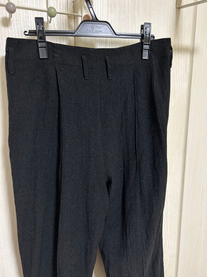 パンツ VOAAOV REFINE WOOL SERGE TUCK WIDEPANTS