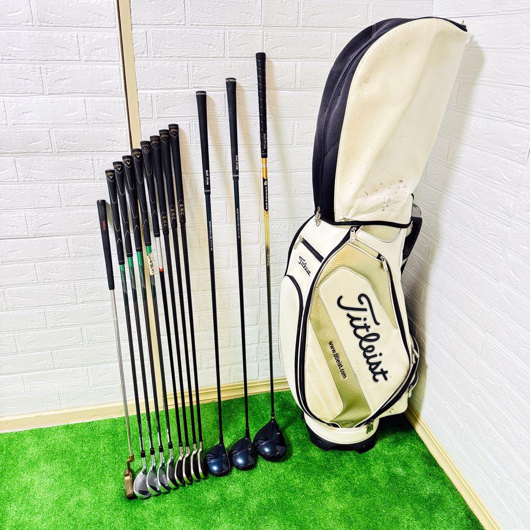 【大人気】タイトリスト キャロウェイメンズ ゴルフクラブ 初心者 セット12本