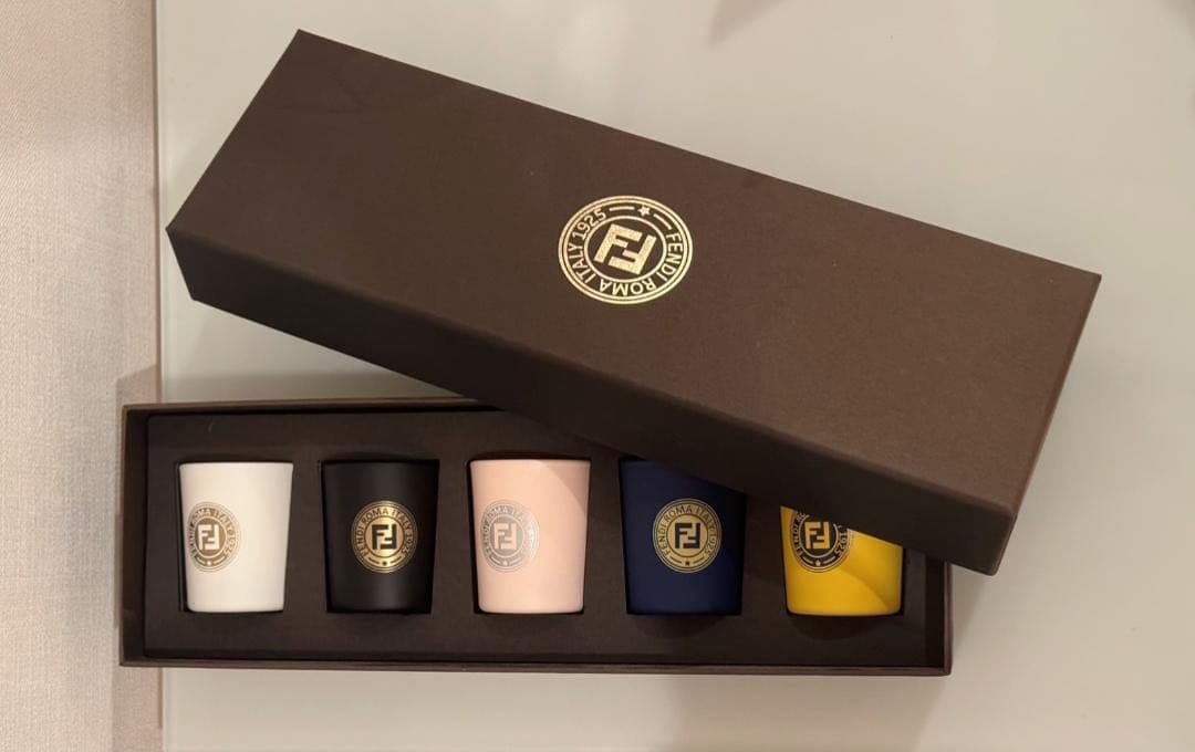 FENDI　フェンディ アロマキャンドル 5個セット【箱付き】