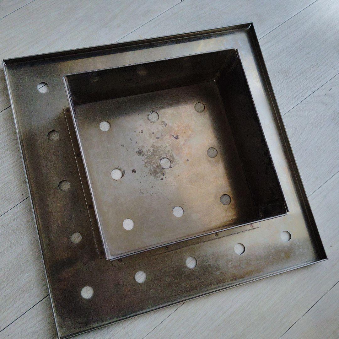 業務用ステンレス製3段 蒸し器 直火ガスコンロ対応 約33×33×44cm 三段