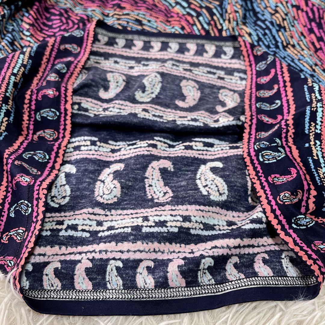 【美品】レオナールファッション　ペイズリー　総柄　カットソー　40 L相当