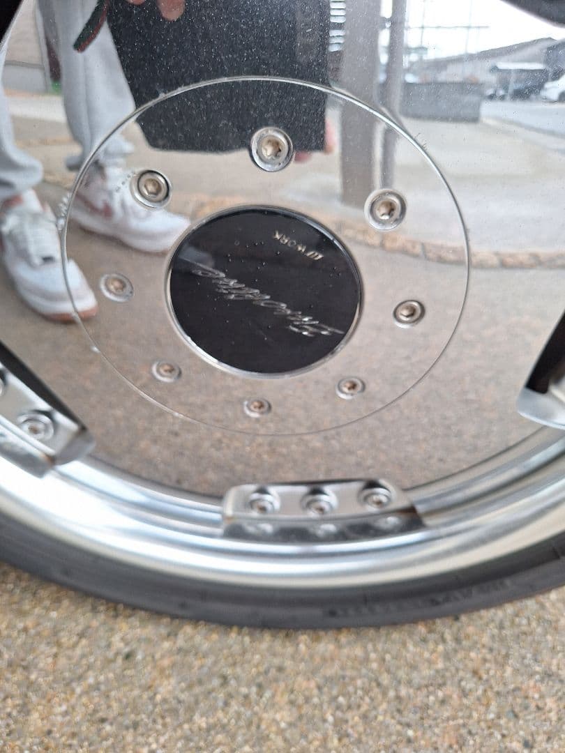 ワーク　ユーロライン　4本　15インチ　4穴　pcd100 メッキ