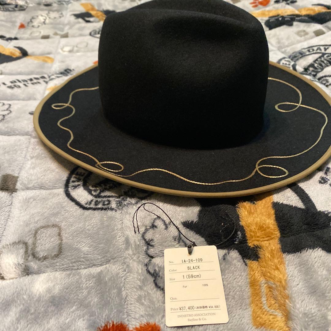 帽子 Rubbit Fur Long Brim Hat