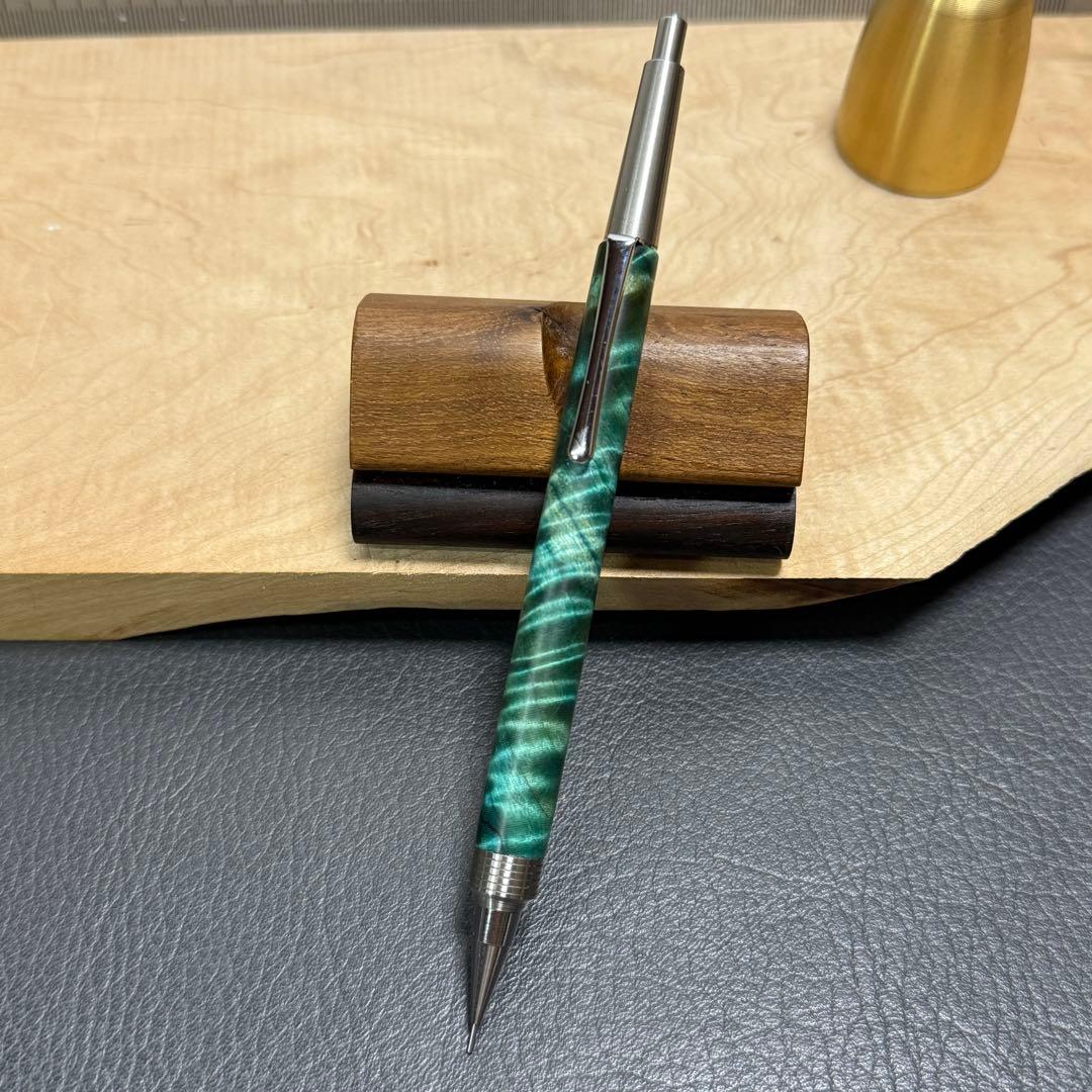 135栃トラ杢スタビ　PG-5用カスタム木軸　低重心Rグルーブ(溝)タイプステン