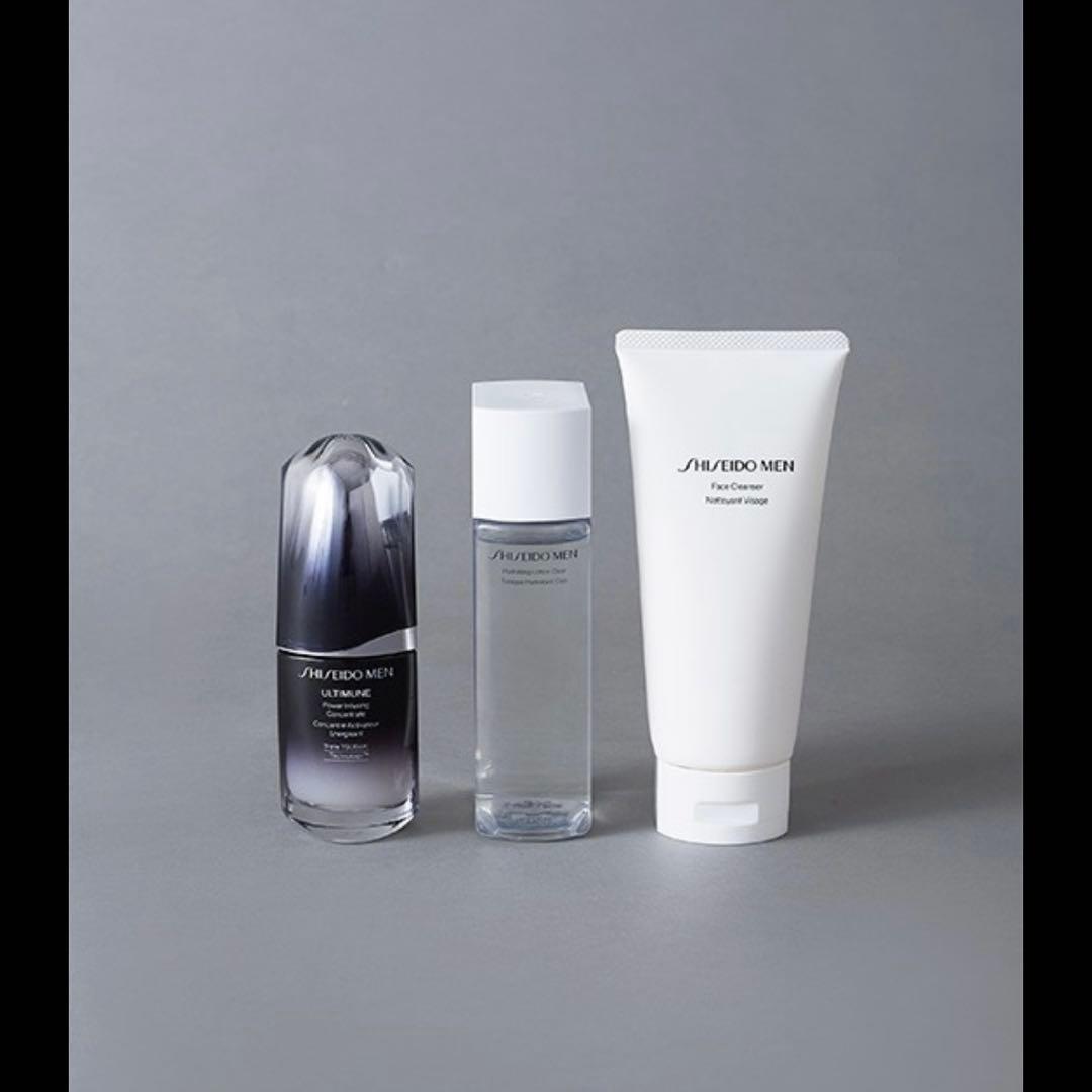 資生堂men 化粧水、洗顔料、美容液 3点セット