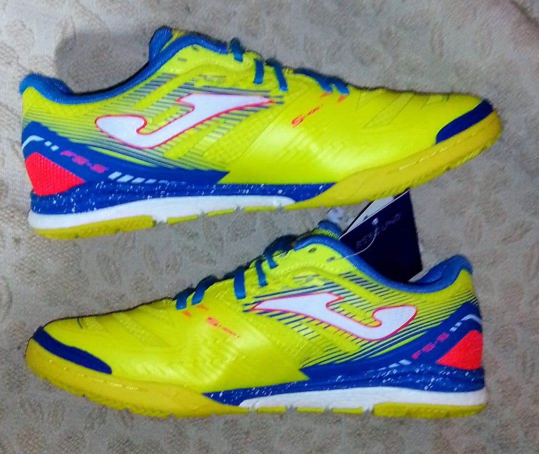 【匿名配送】【入手困難】JOMA　レガテ　リバウンド　シューズ　黄 青　25