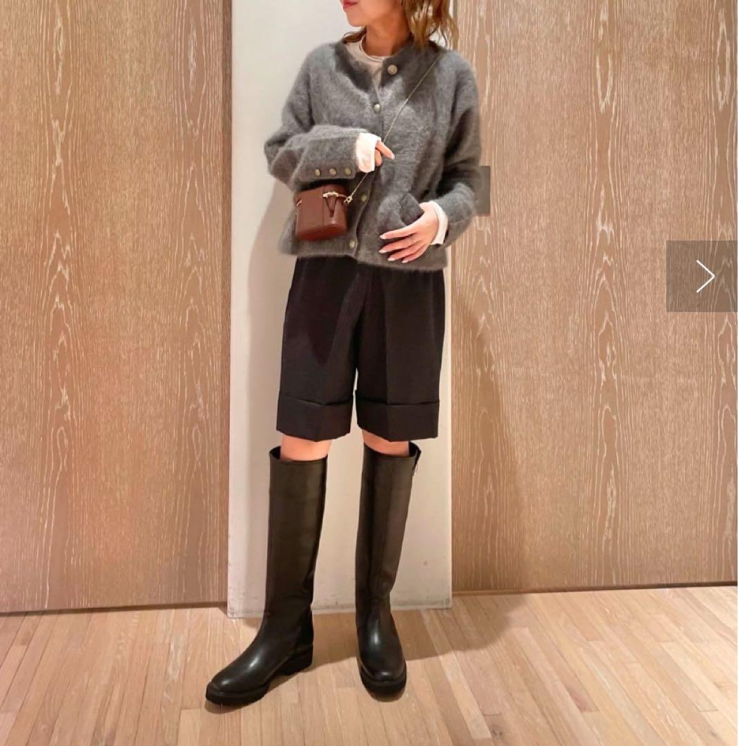 ウィムガゼット　センタープレスショートパンツ　BLACK SMサイズ