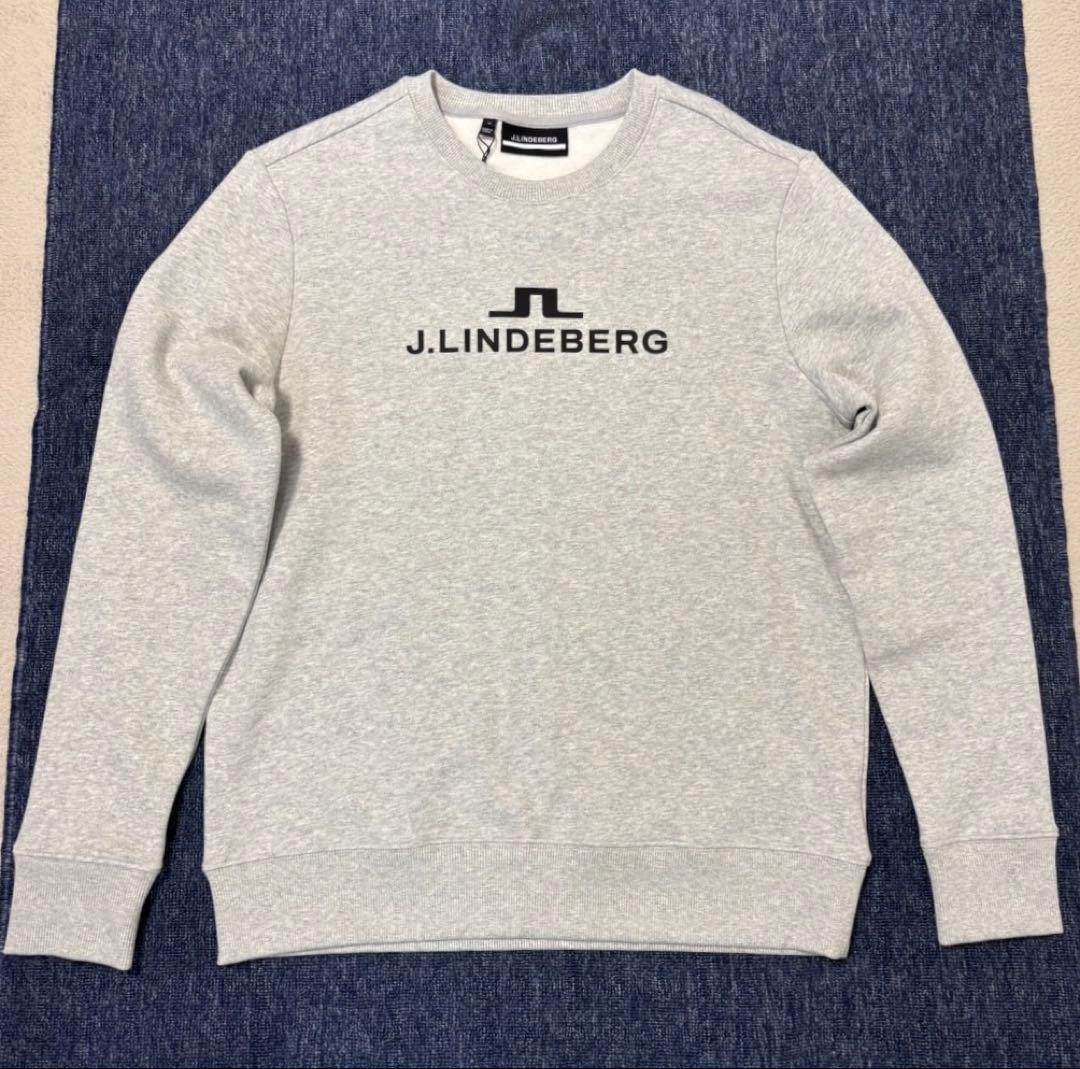 1028 　★新品★ リンドバーグ 裏起毛トレーナー ゴルフ ラバーロゴ