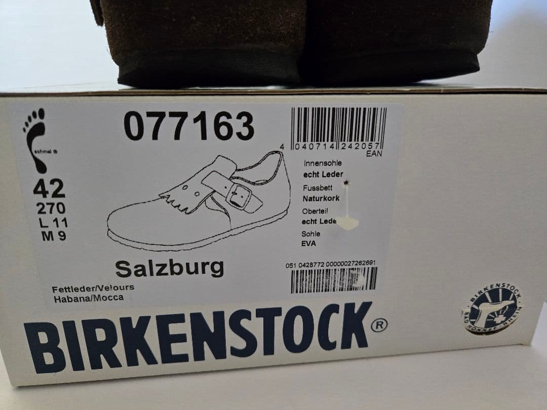 BIRKENSTOCK Salzburg ザルツブルグ　ブラウン サイズ42